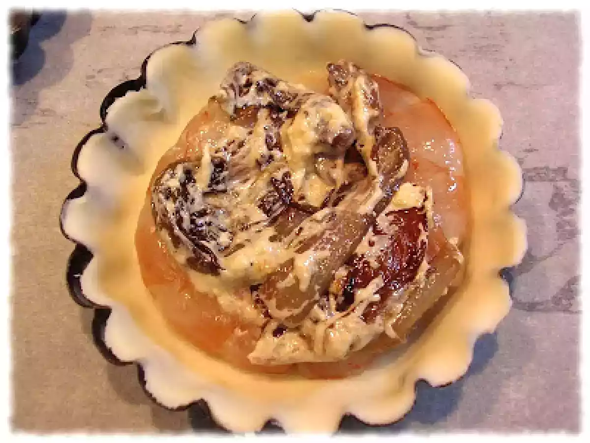 Tortine di sfoglia con gamberi e radicchio - foto 2
