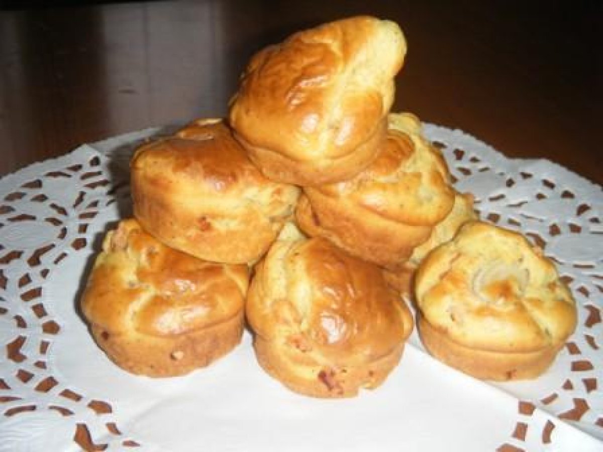 Tortini con gamberetti e porri