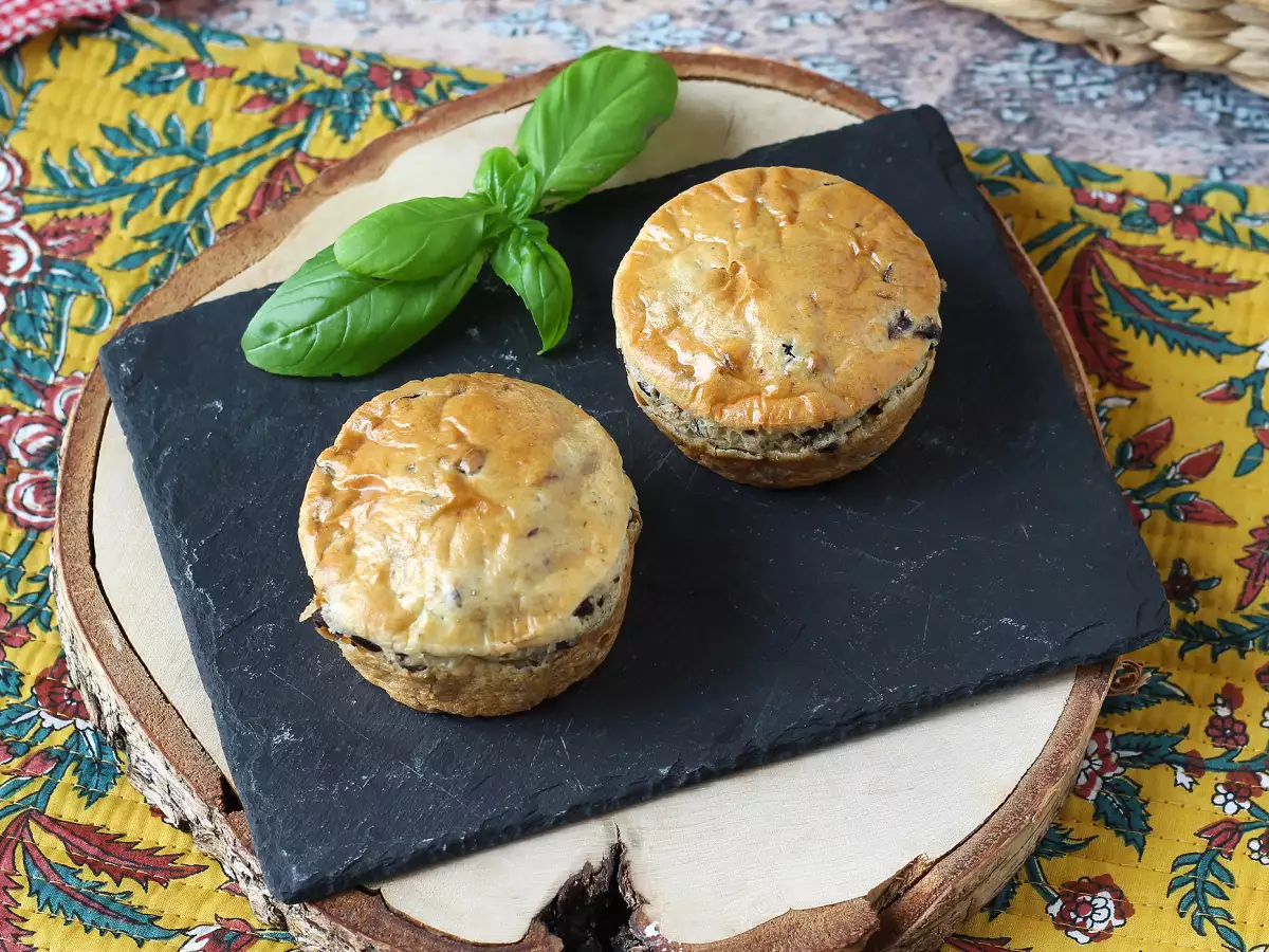 Tortini salati con olive e Philadelphia in friggitrice ad aria - foto 5