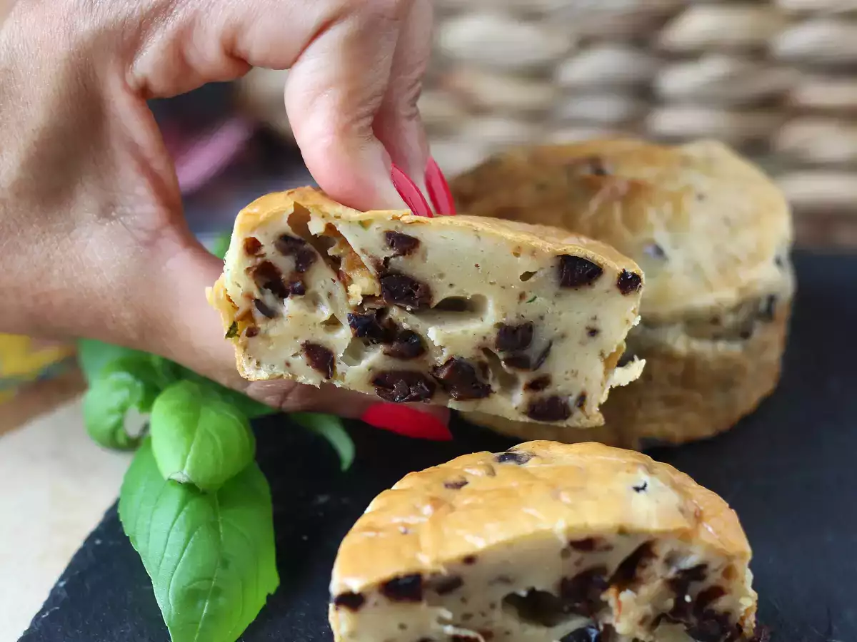 Tortini salati con olive e Philadelphia in friggitrice ad aria - foto 6