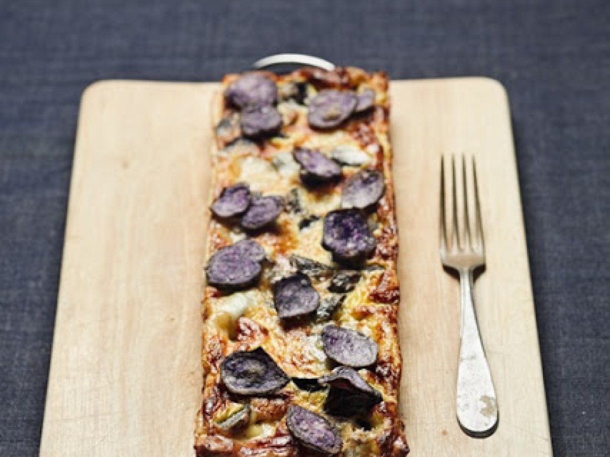 Tortino con patate viola