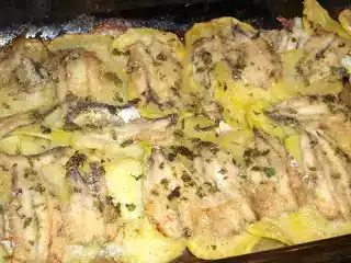 Tortino di alici e patate