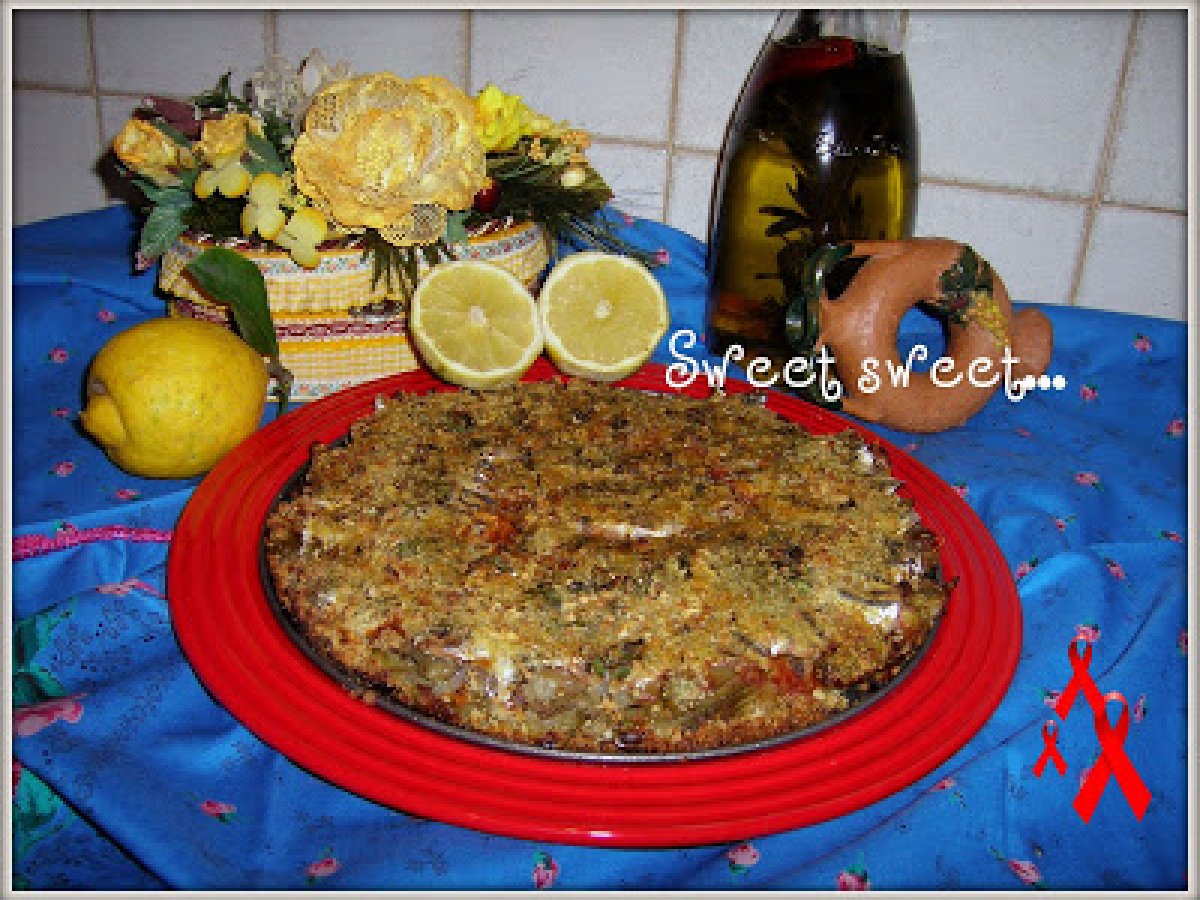 TORTINO DI ALICI, PATATE E CARCIOFI