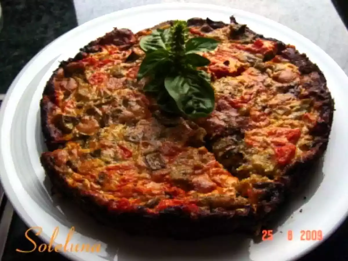 TORTINO DI MELANZANE E POMODORI