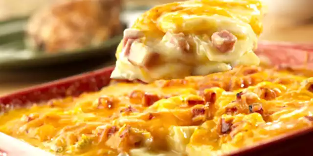 Tortino di patate e prosciutto