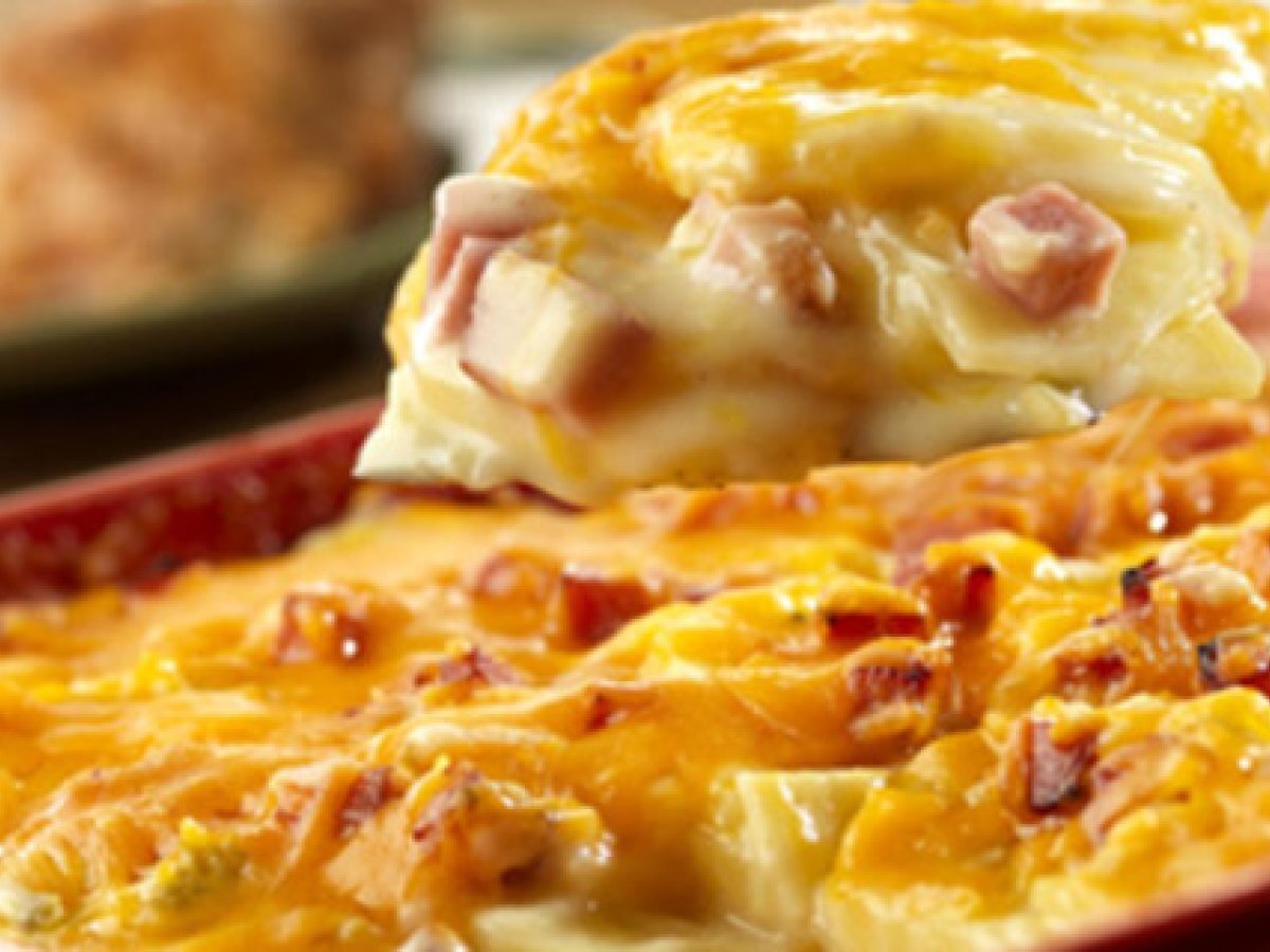 Tortino di patate e prosciutto