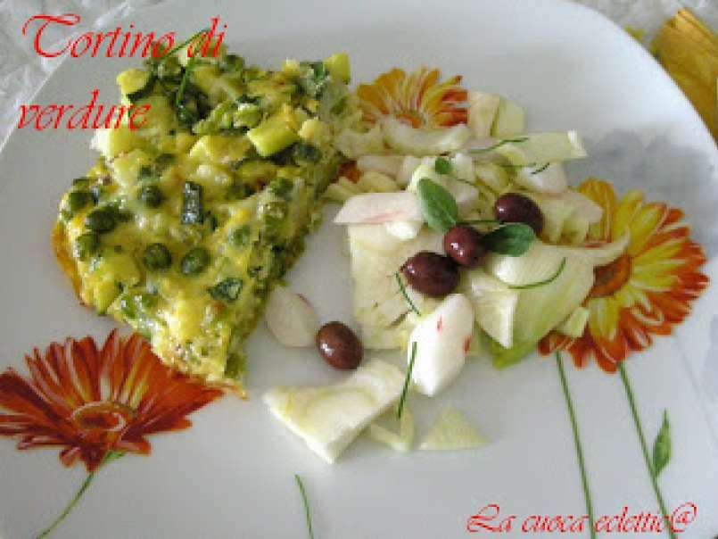 Tortino di verdure con contorno di insalatina croccante - foto 5