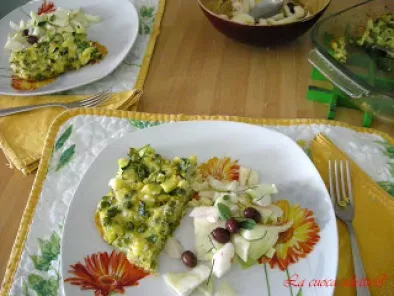 Tortino di verdure con contorno di insalatina croccante - foto 3