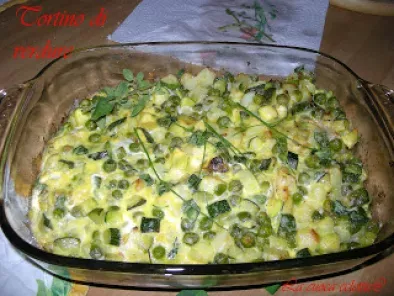 Tortino di verdure con contorno di insalatina croccante - foto 4