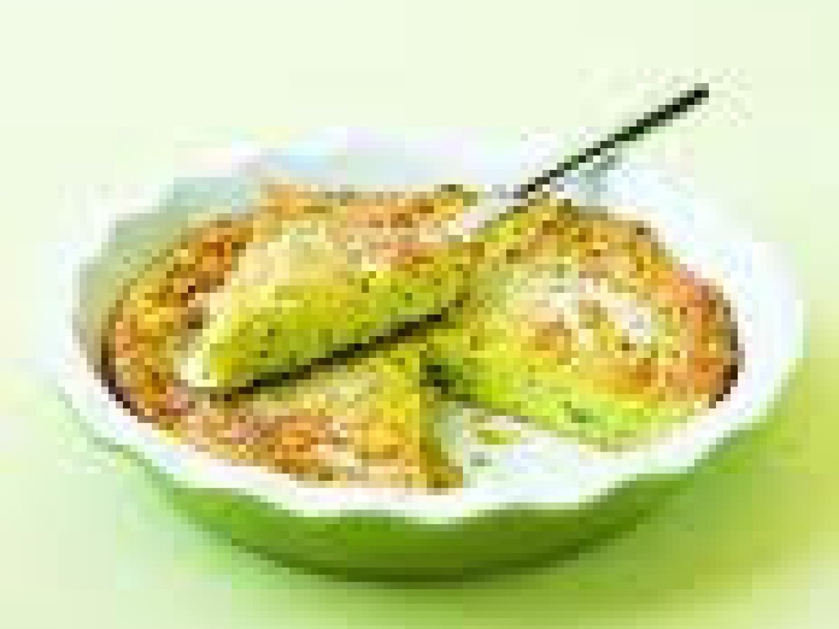 Tortino di zucchine, uova sode, prosciutto cotto e emmenthal