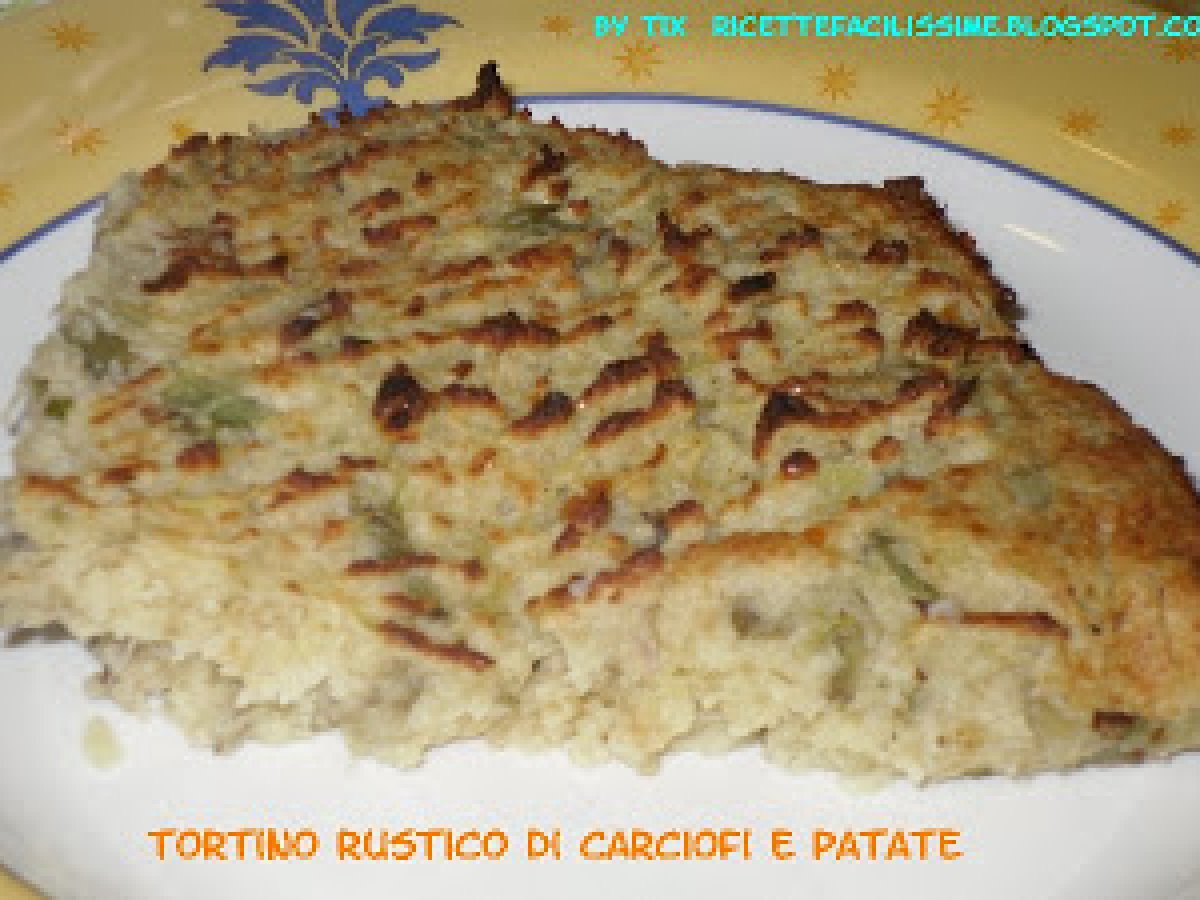 TORTINO RUSTICO DI CARCIOFI E PATATE