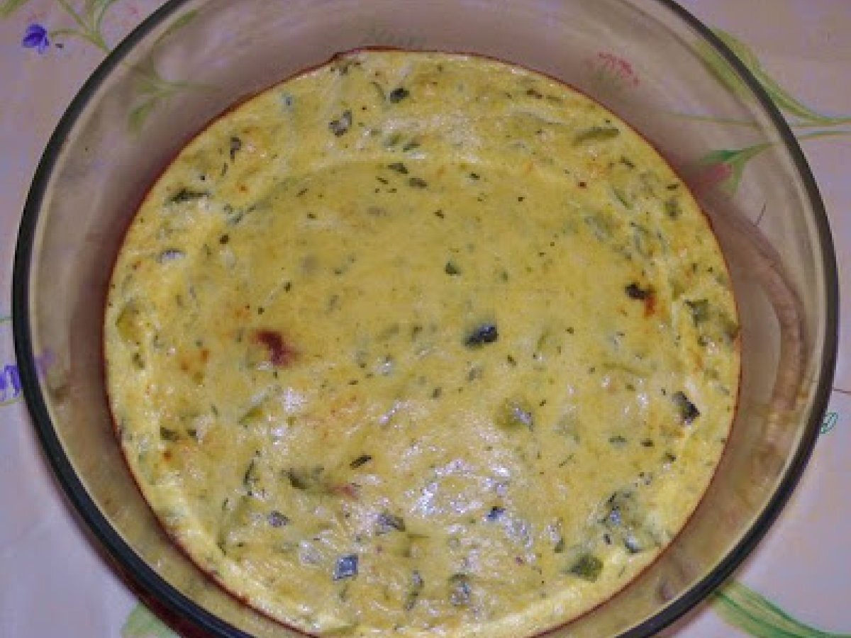 Tortino zucchine e pecorino