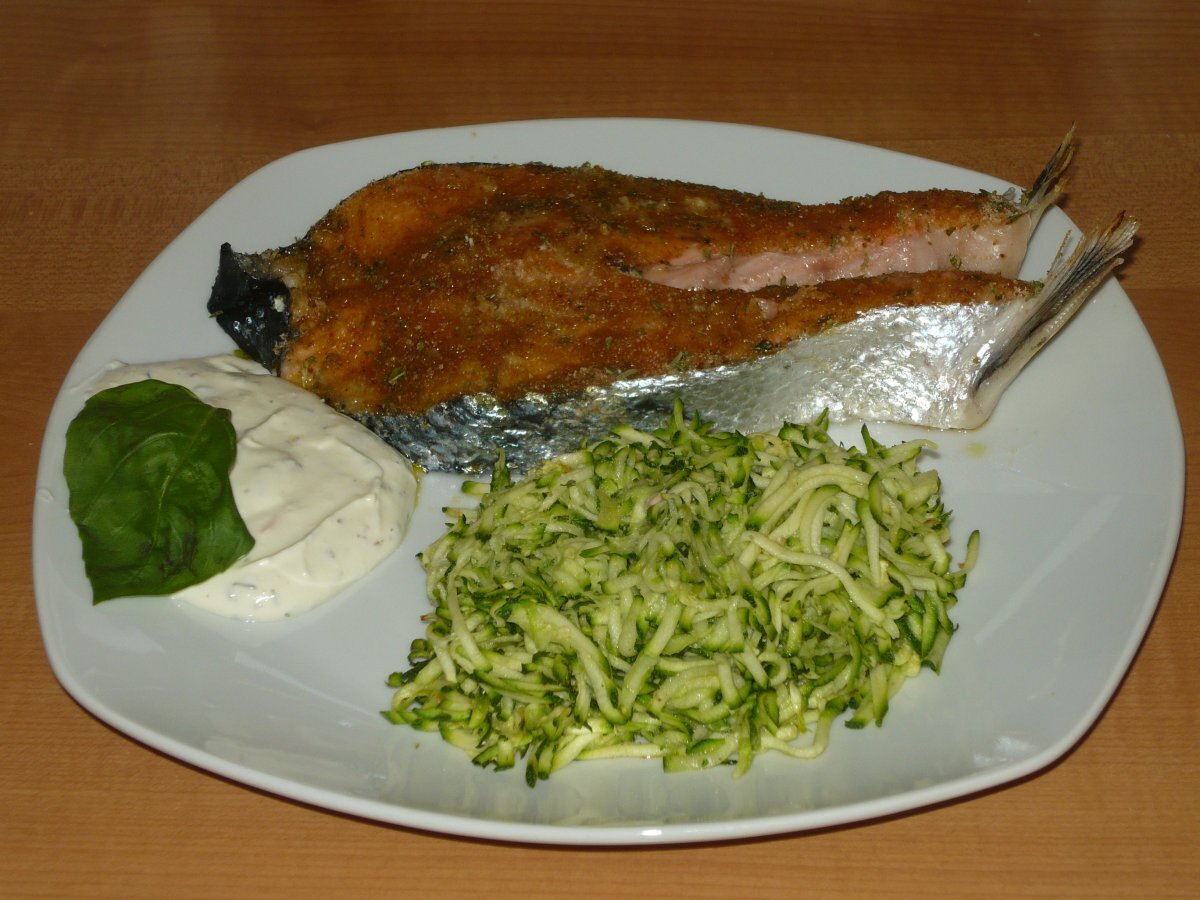 Trancio salmone impanato