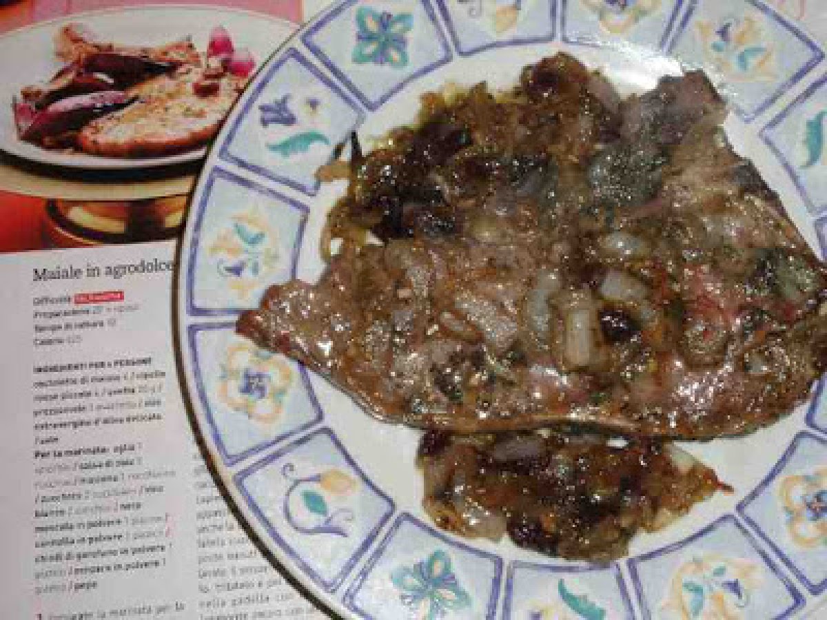 Trattoria Moderna: Maiale in agrodolce con uvetta e cipolle