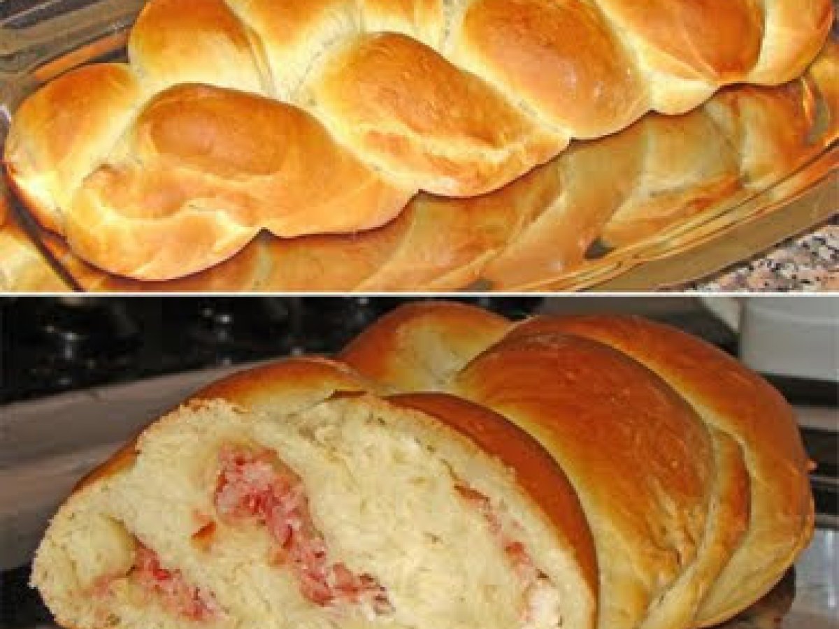TRECCIA DI PAN BRIOCHE CON SPECK