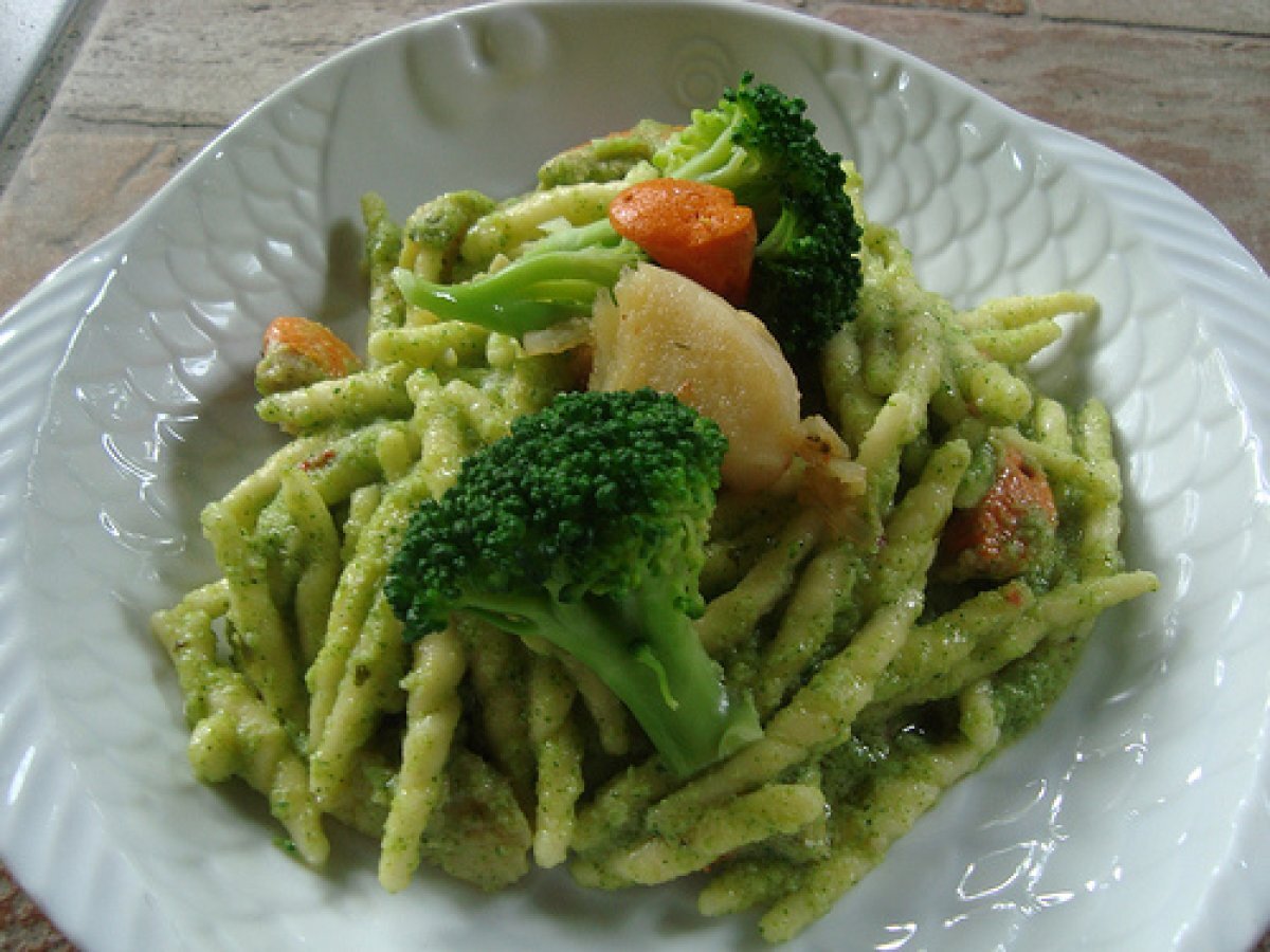 Trofie alla crema di broccoli e capesante