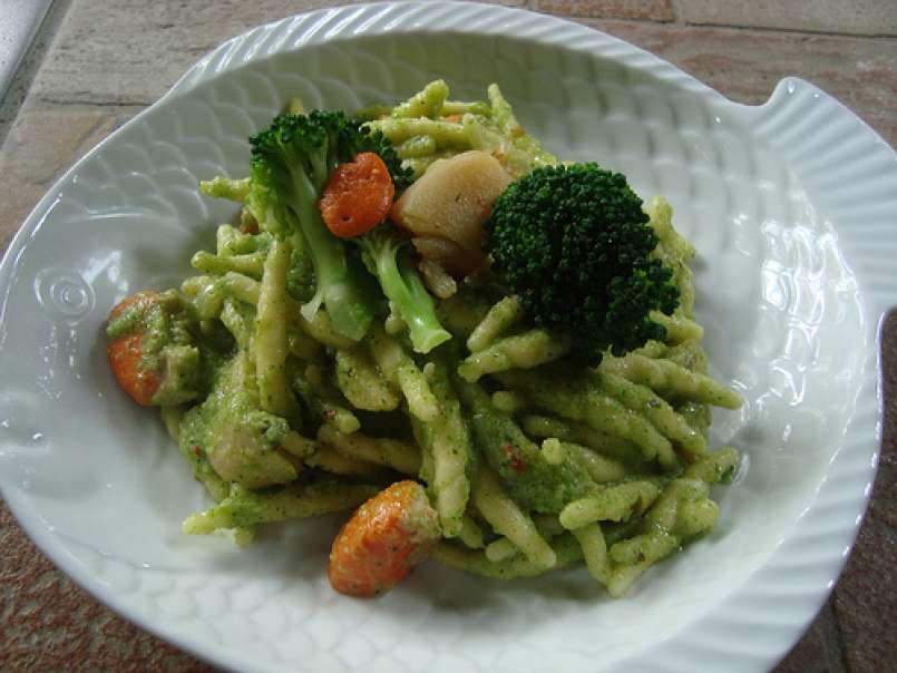 Trofie alla crema di broccoli e capesante, foto 2