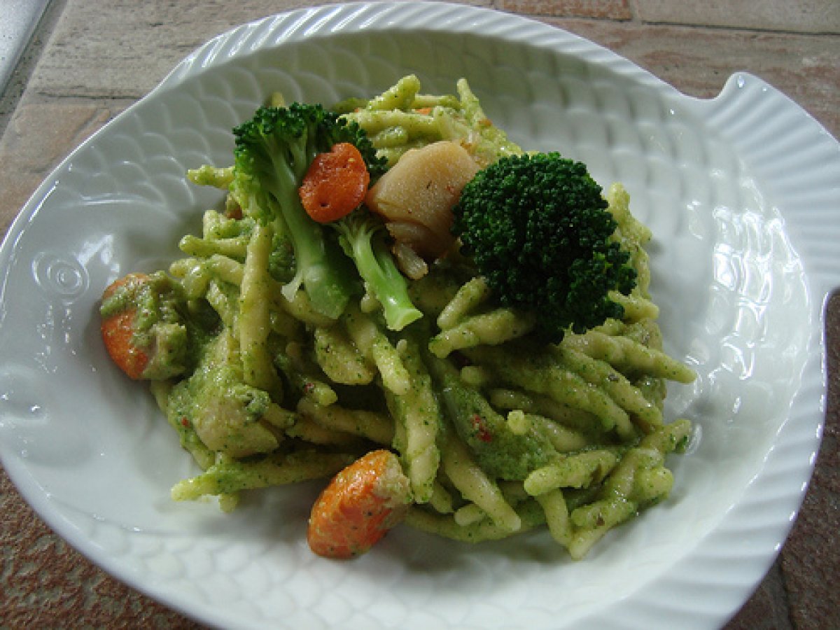 Trofie alla crema di broccoli e capesante - foto 2