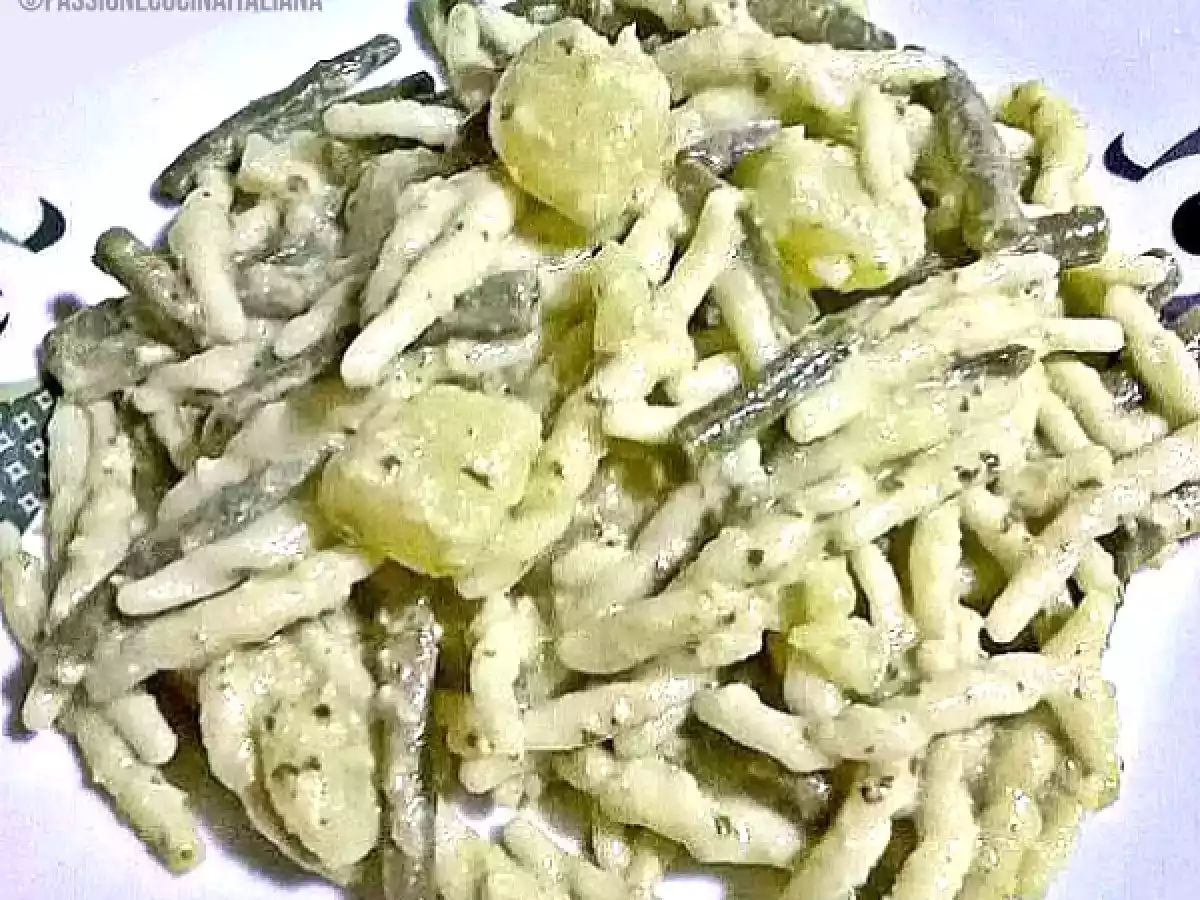 Trofie alla Ligure con Pesto, Patate e Fagiolini