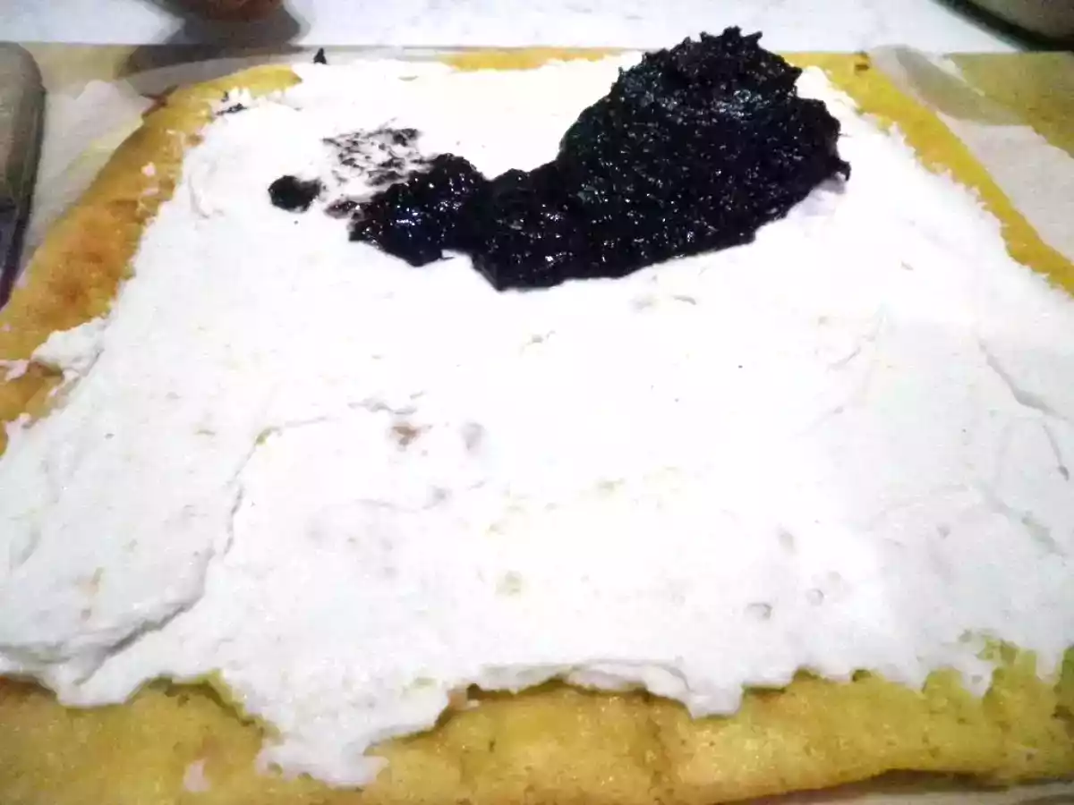 Tronchetto con ricotta di bufala e confettura di Uva Montepulciano e noci - foto 4