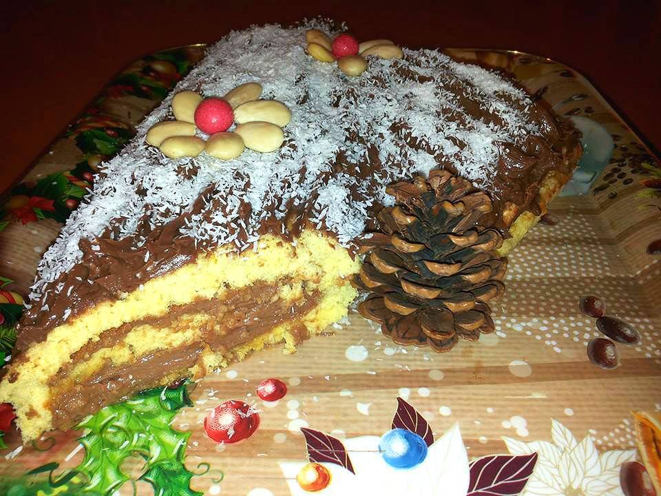 Tronchetto Di Natale Alla Nutella.Tronchetto Di Natale Mascarpone E Nutella Ricetta Petitchef