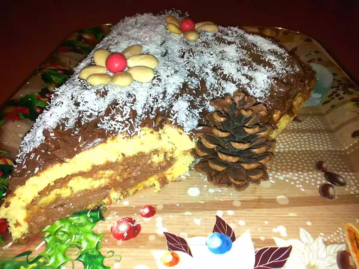 Tronchetto di natale mascarpone e nutella