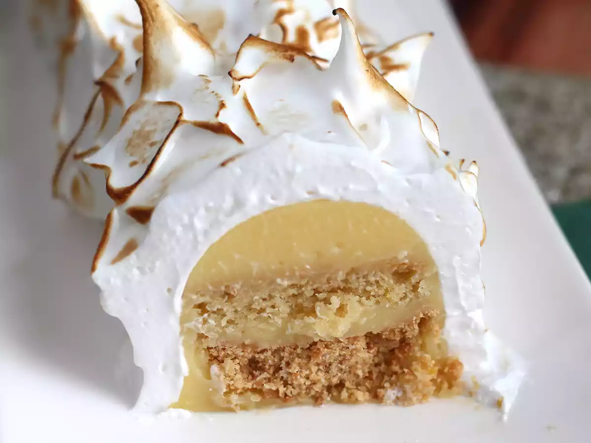 Tronchetto meringato al limone - foto 4