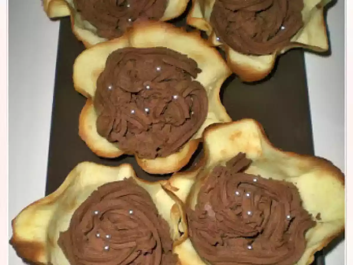 Tulipe con mousse al cioccolato e... lingue di gatto! - foto 2