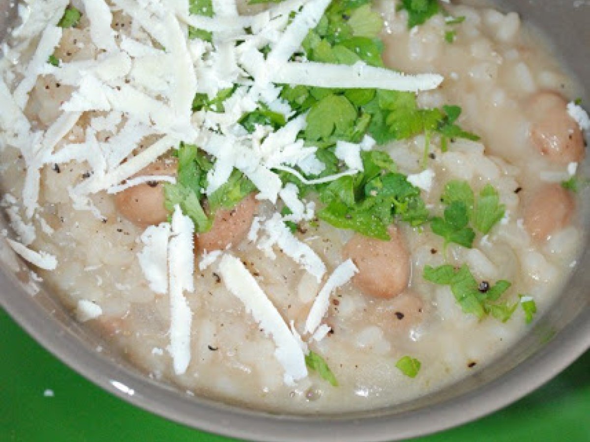 Un piatto davvero unico: RISOTTO CON FAGIOLI E RICOTTA SALATA - foto 2