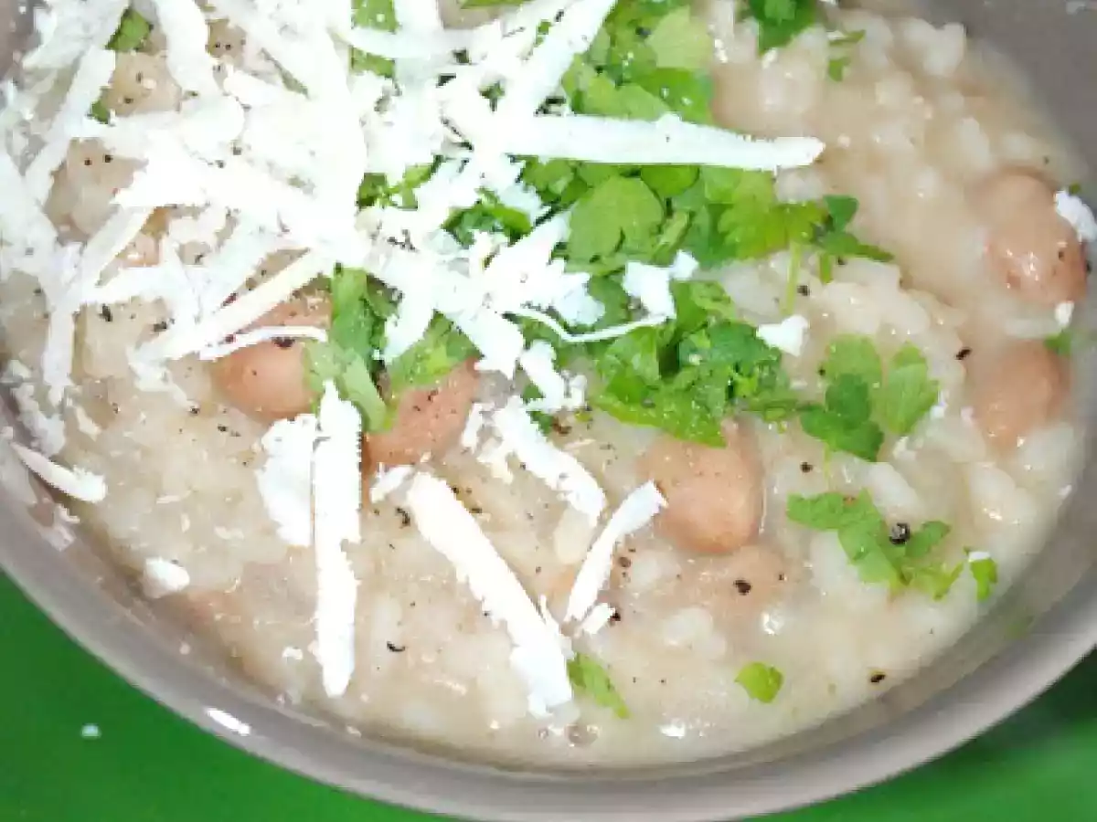Un piatto davvero unico: RISOTTO CON FAGIOLI E RICOTTA SALATA - foto 2