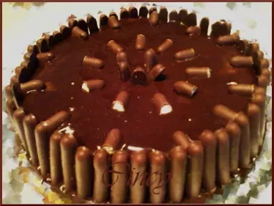 Una torta cioccolatosa