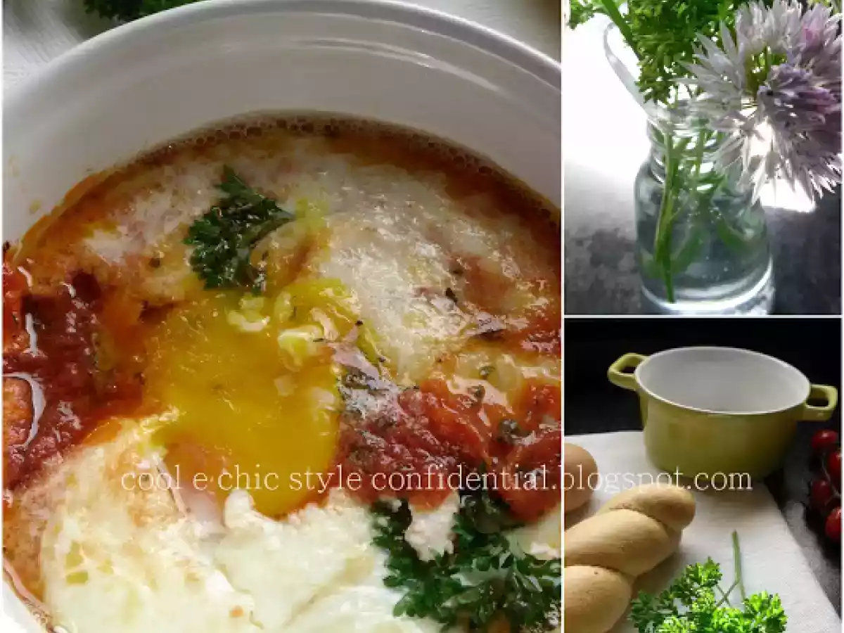 UOVA SQUISITE AL FORNO CON SALSA AL POMODORO E PARMIGIANO - foto 2