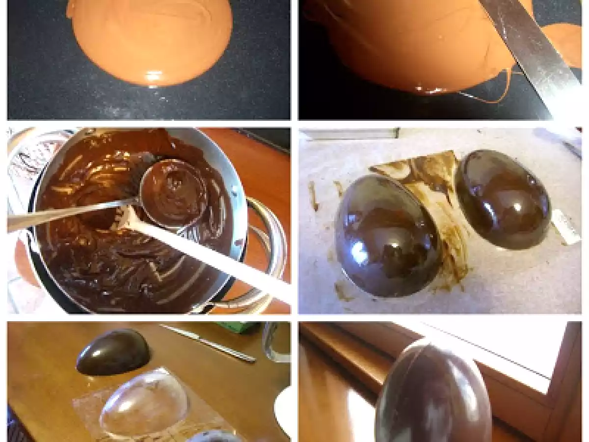 Uovo di Pasqua decorato con frutta secca e cereali - foto 2