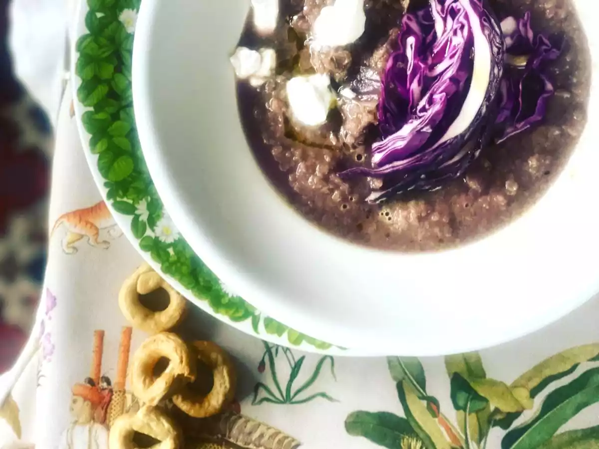 Vellutata di cavolo viola