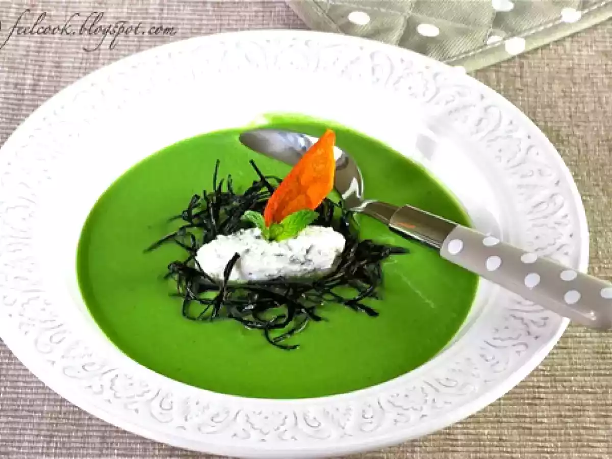 Vellutata di piselli novelli e ricotta alla menta - foto 2