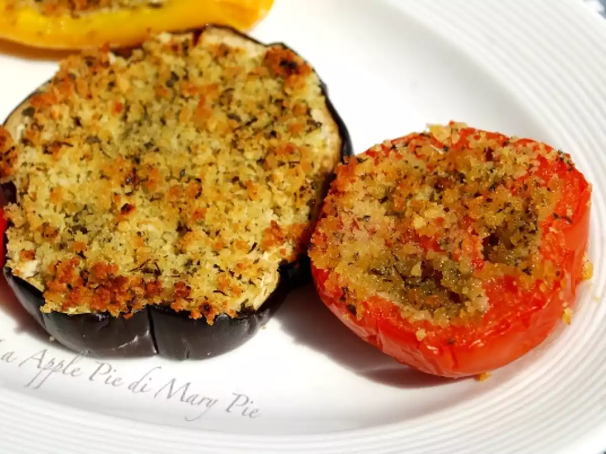 Verdure miste al forno ripiene con mollica saporita - foto 2