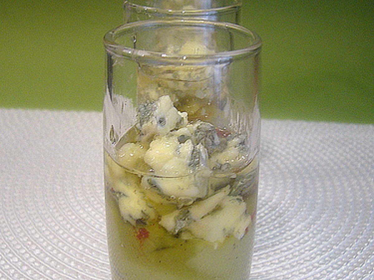 Verrine alla crema d'avocado, Roquefort e miele - foto 2