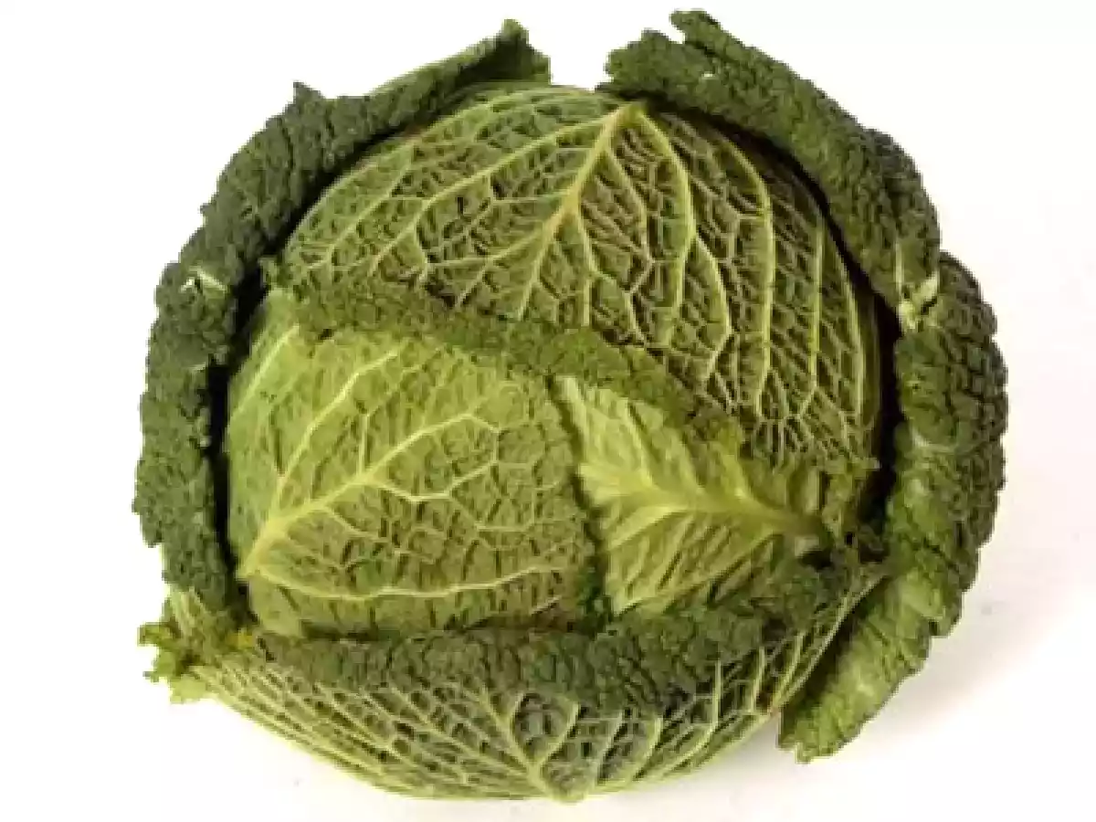 Verza con noci e cipolle