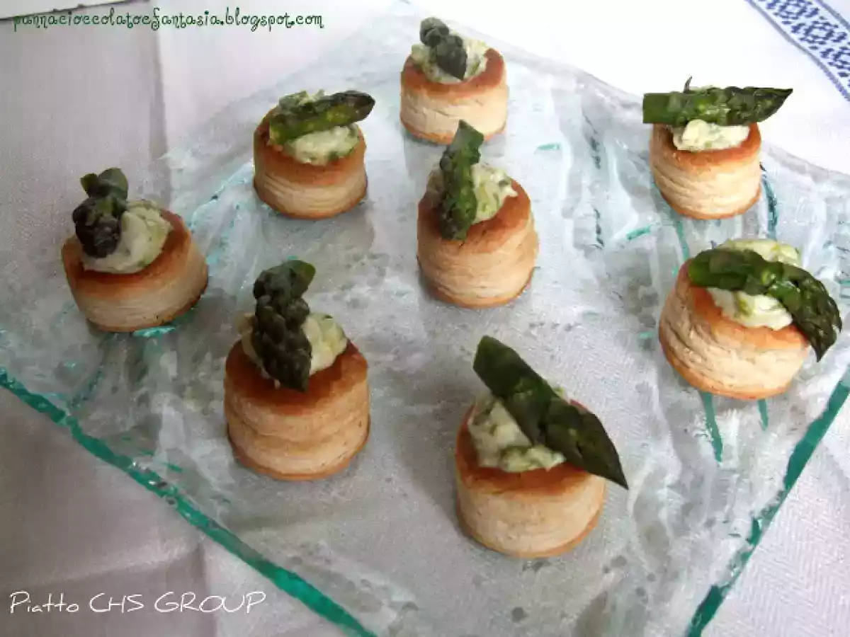 Vol-au-vent agli asparagi