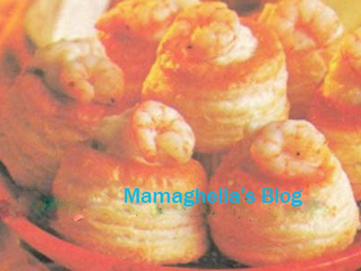 Vol-au-vent ai gamberetti