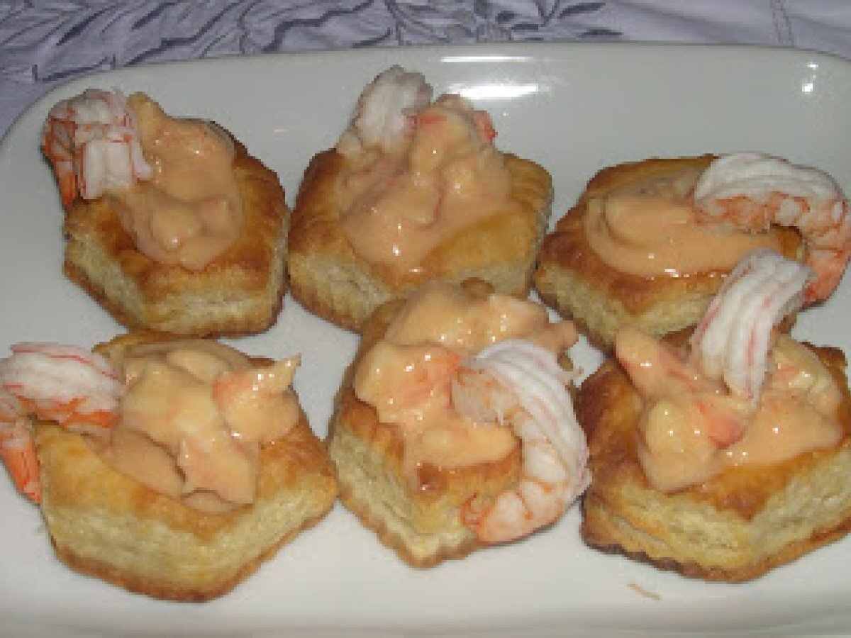 Vol-au-vent con code di gambero (o gamberetti)