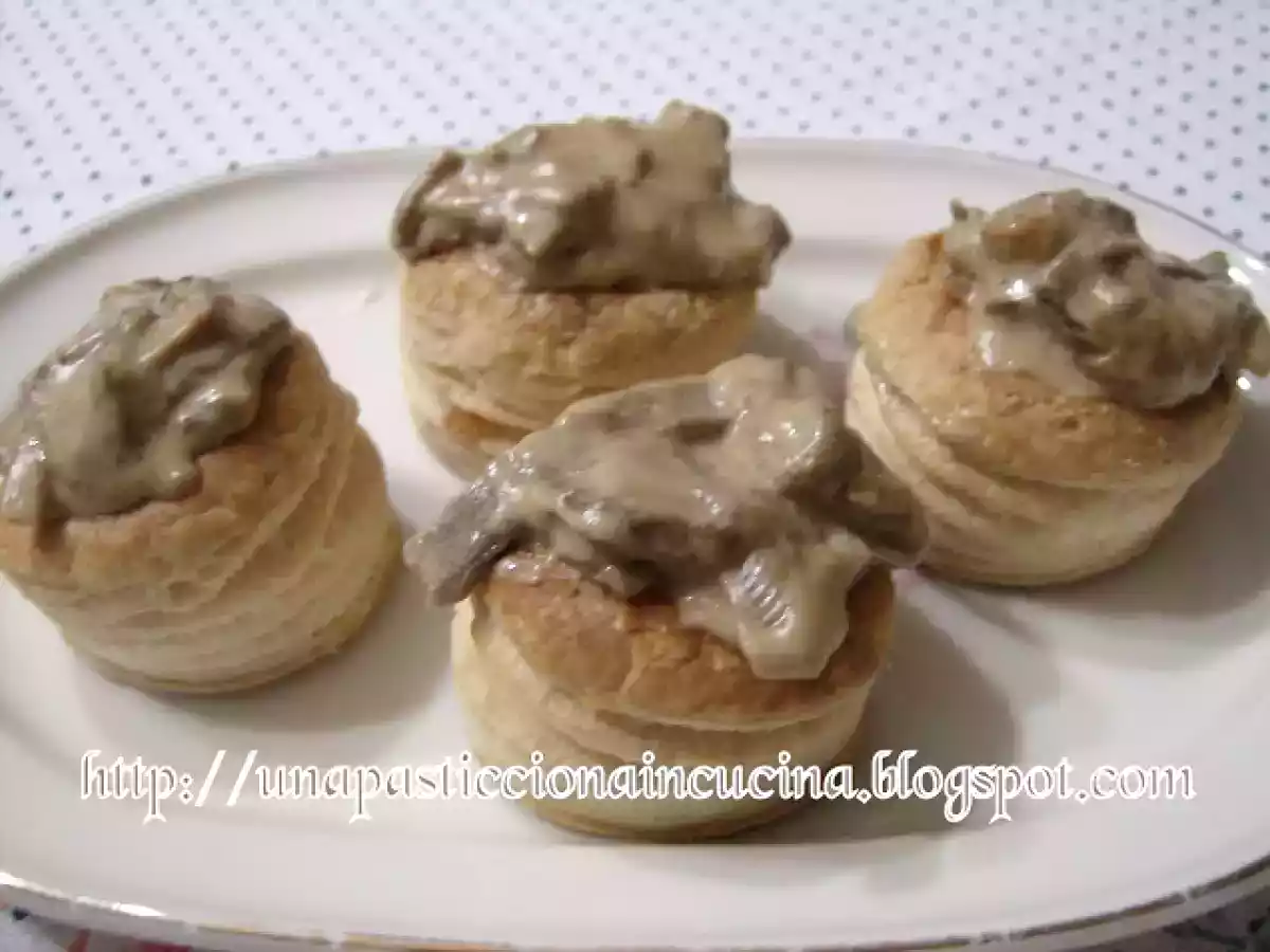 Vol-au-vent con funghi porcini