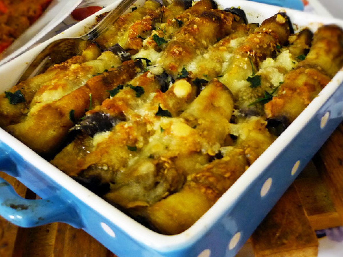 W il Riciclo: Involtini di Melanzane e Provolone Piccante