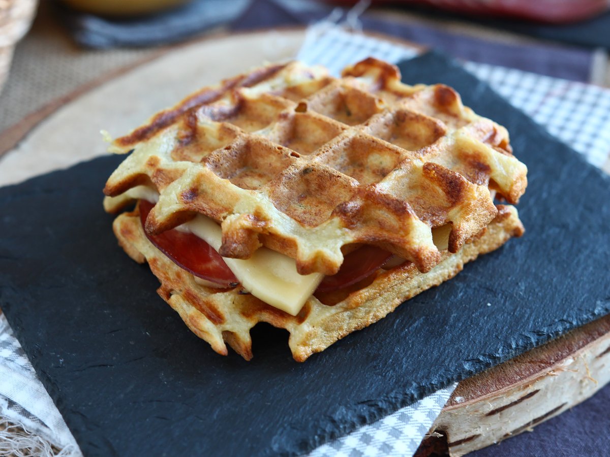 Waffles di patate farciti - foto 3