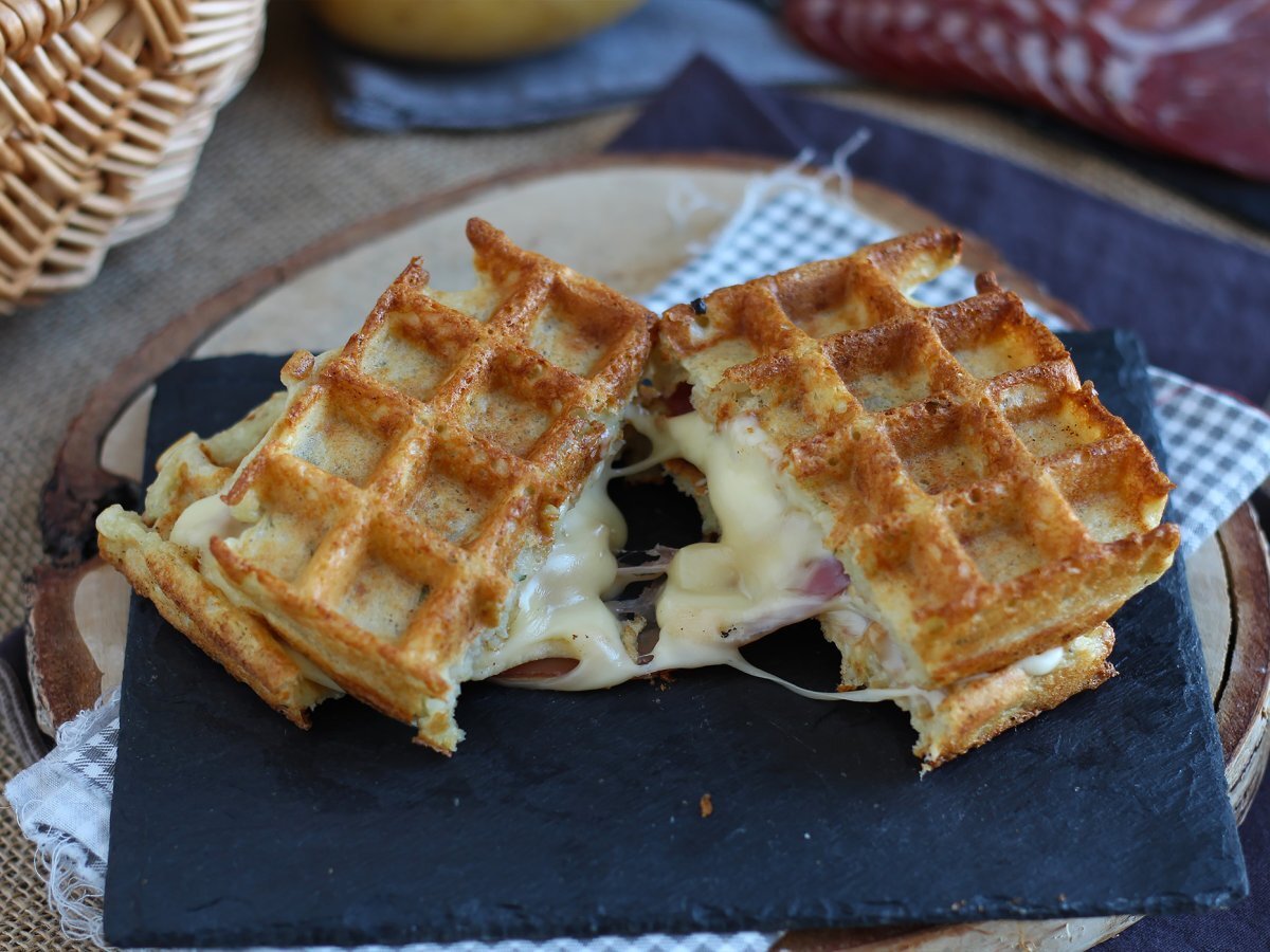 Waffles di patate farciti - foto 4