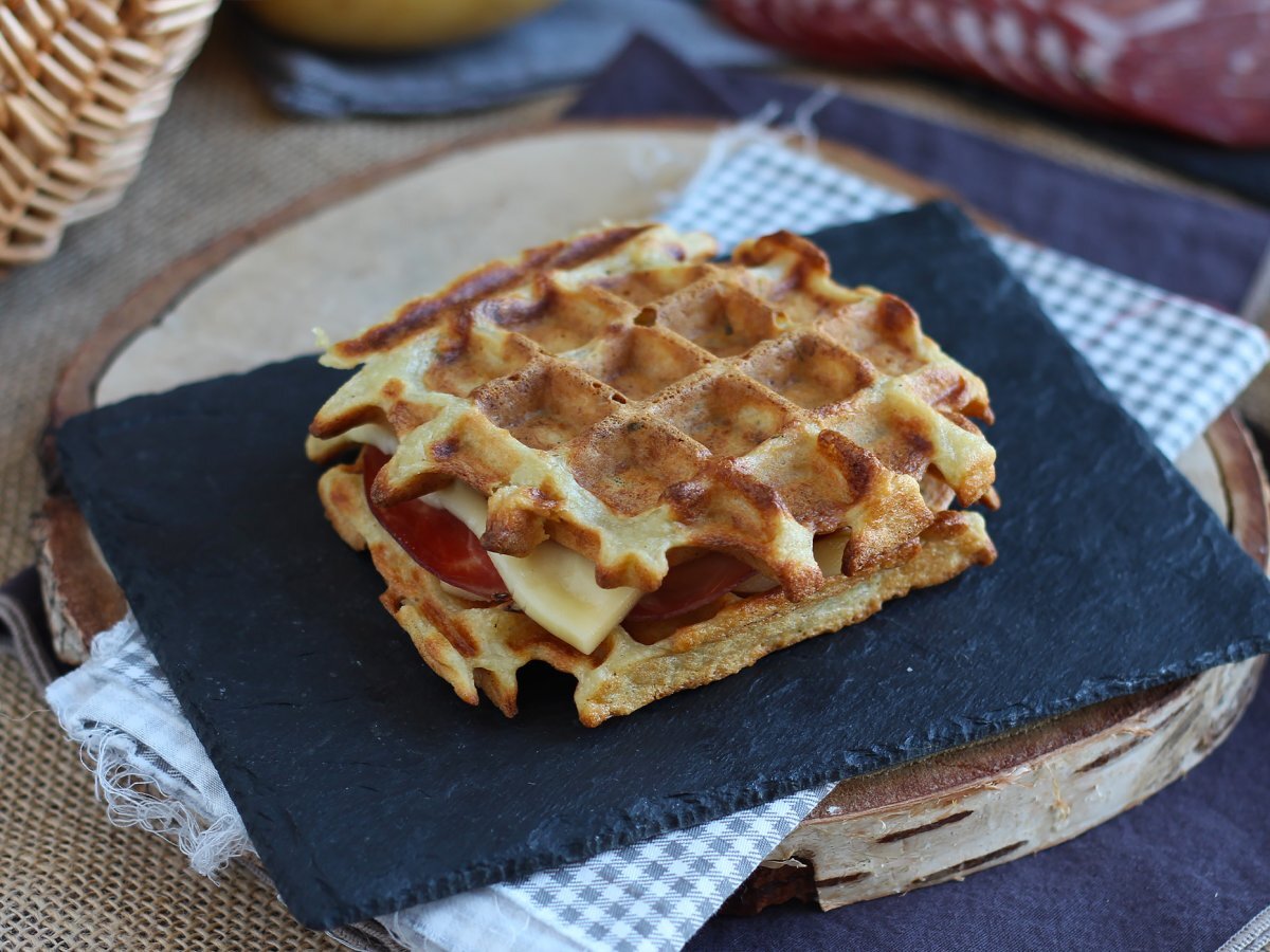 Waffles di patate farciti - foto 5