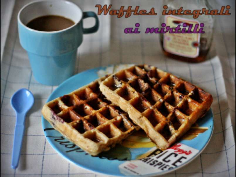 Waffles integrali ai mirtilli, foto 1