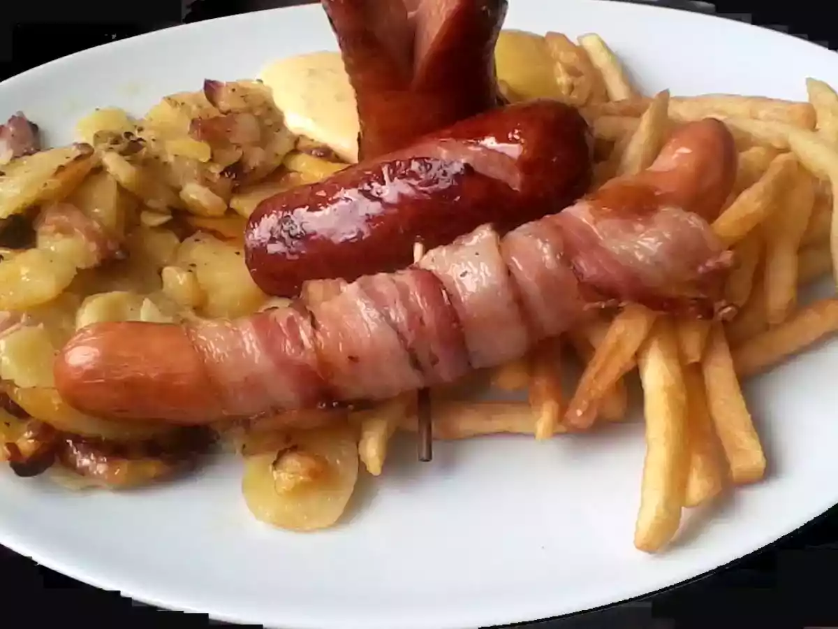 Wurstel e patate alla contadina