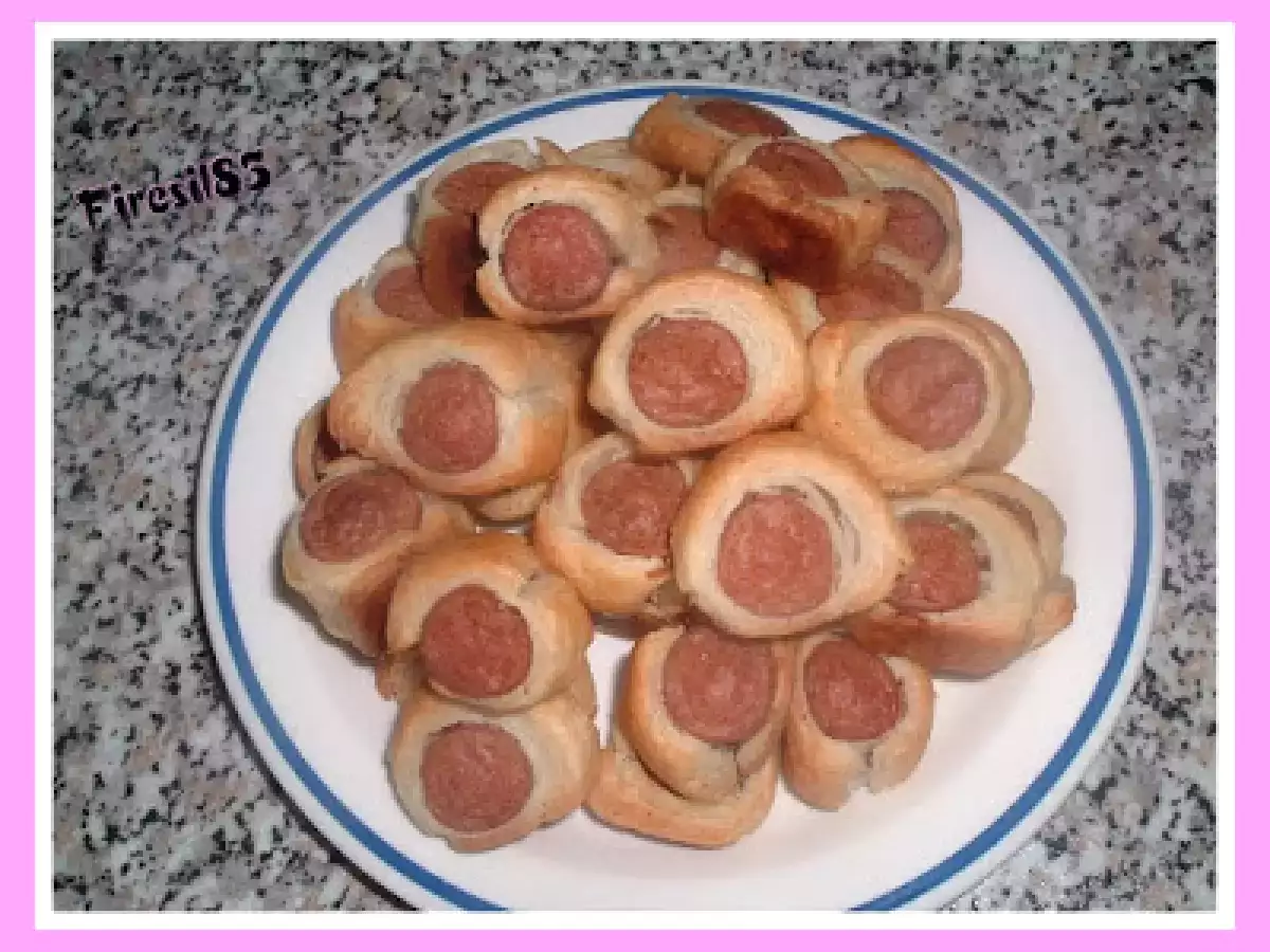 Würstel in pasta sfoglia in 10 minuti