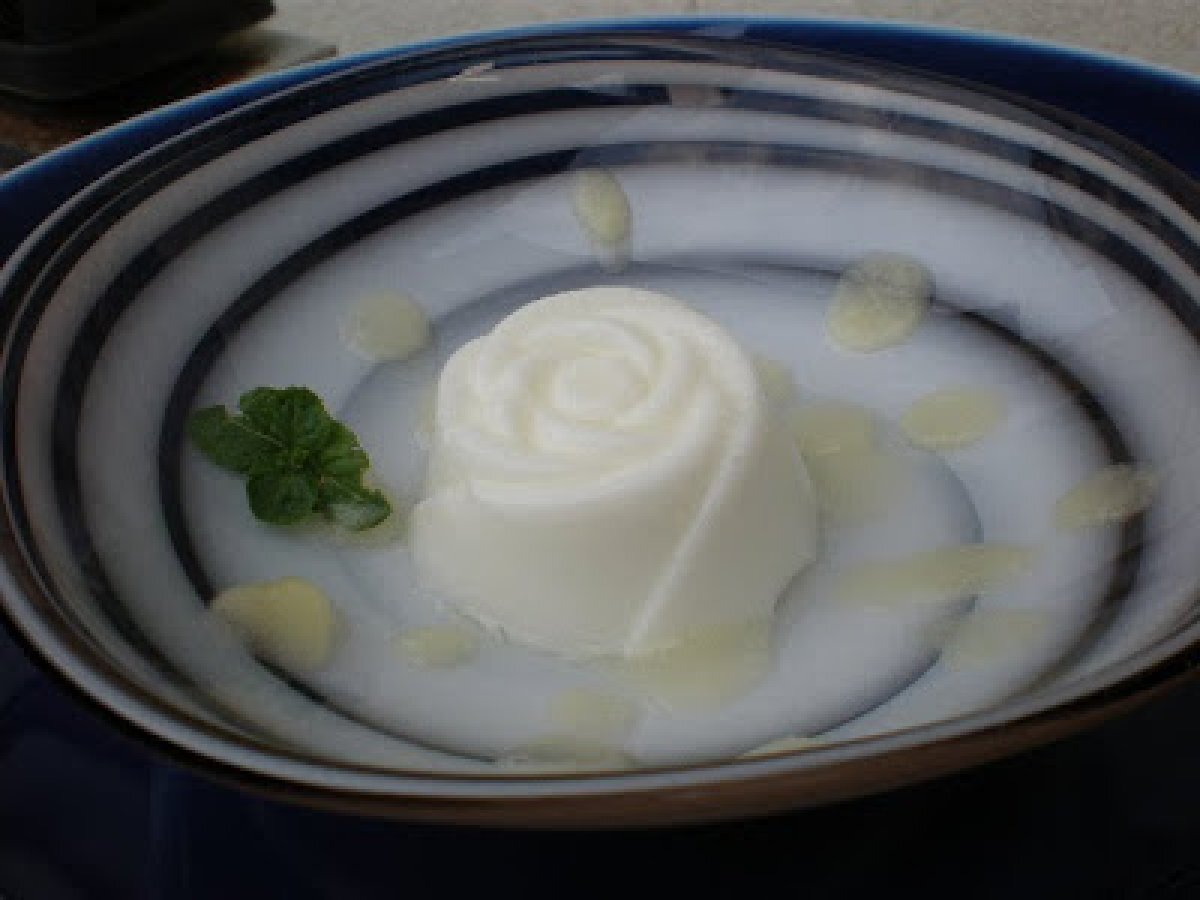Yogurt e agar-agar in salsa di ananas, foto 2